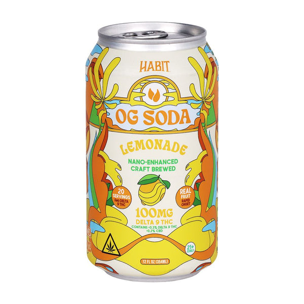 Habit D9 THC OG Soda | 12oz | 100mg | 6ct Pack Habit D9 THC OG Soda | 12oz | 100mg | 6ct Pack