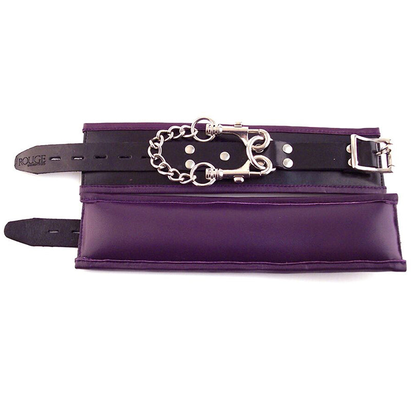 Rouge Padded Wrist Cuffs Black / Purple - Headshop.com