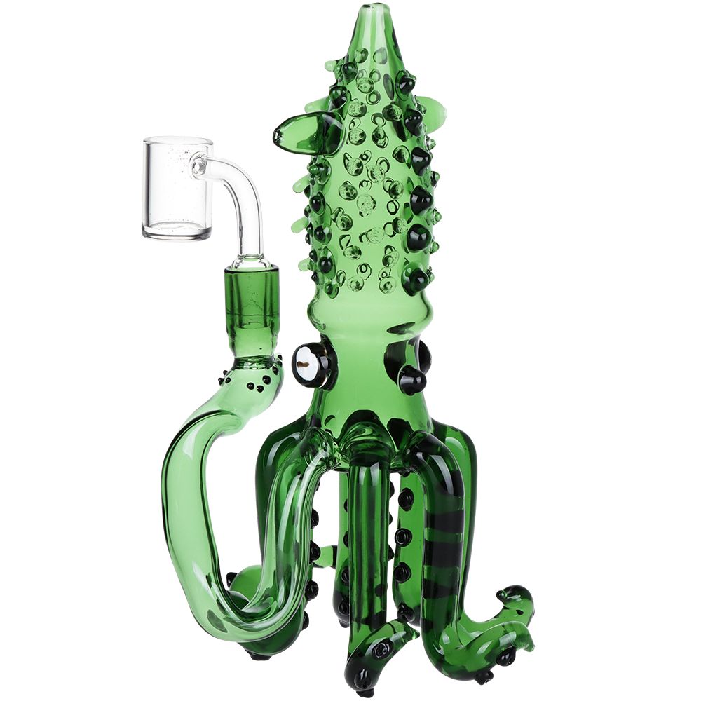 Spiny Squid Glass Dab Rig - 9" / 14mm F - Headshop.com