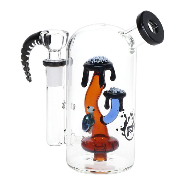 Pulsar Magma Lake Mushroom Glass Water Pipe - 5.5" / 14mm F Pulsar Magma Lake Mushroom Glass Water Pipe - 5.5" / 14mm F