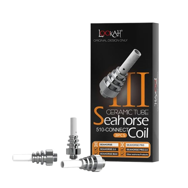 Lookah Seahorse Ceramic Tube 510 Thread Coil III Lookah Seahorse Ceramic Tube 510 Thread Coil III