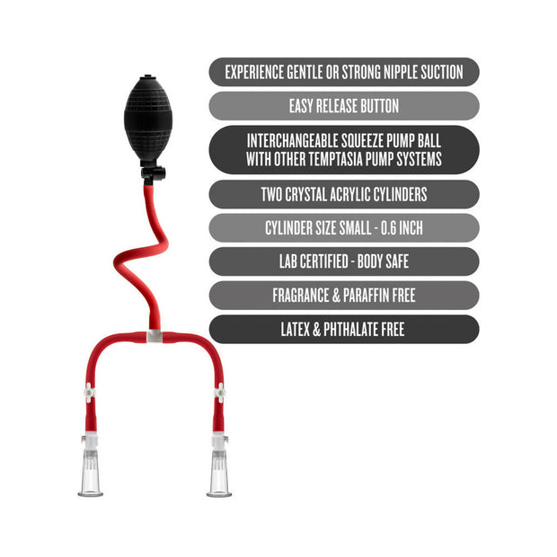 Temptasia Nipple Squeeze Pump System - Headshop.com