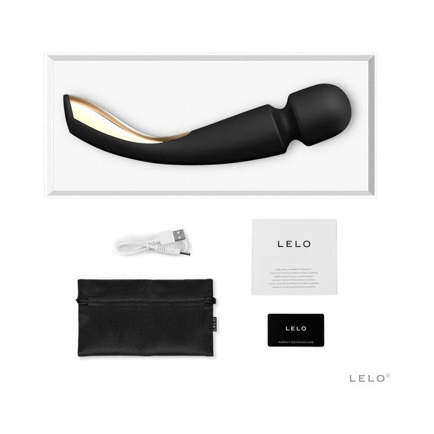 LELO SMART WAND 2 Large Rechargeable Wand Vibrator Black - Headshop.com