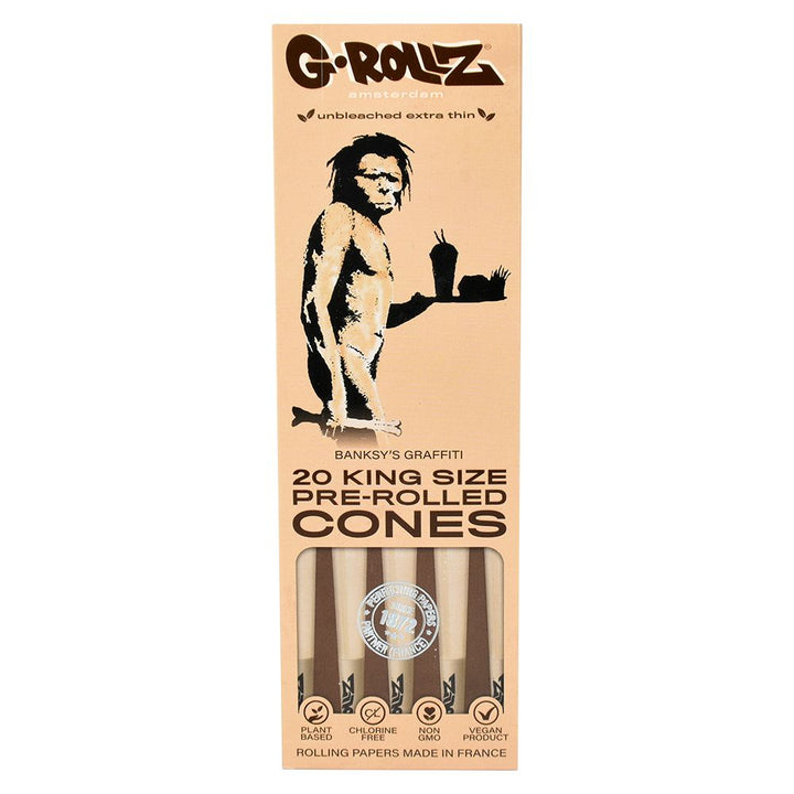 G-ROLLZ x Banksy's Graffiti Cones | 20pc | King Size - Headshop.com