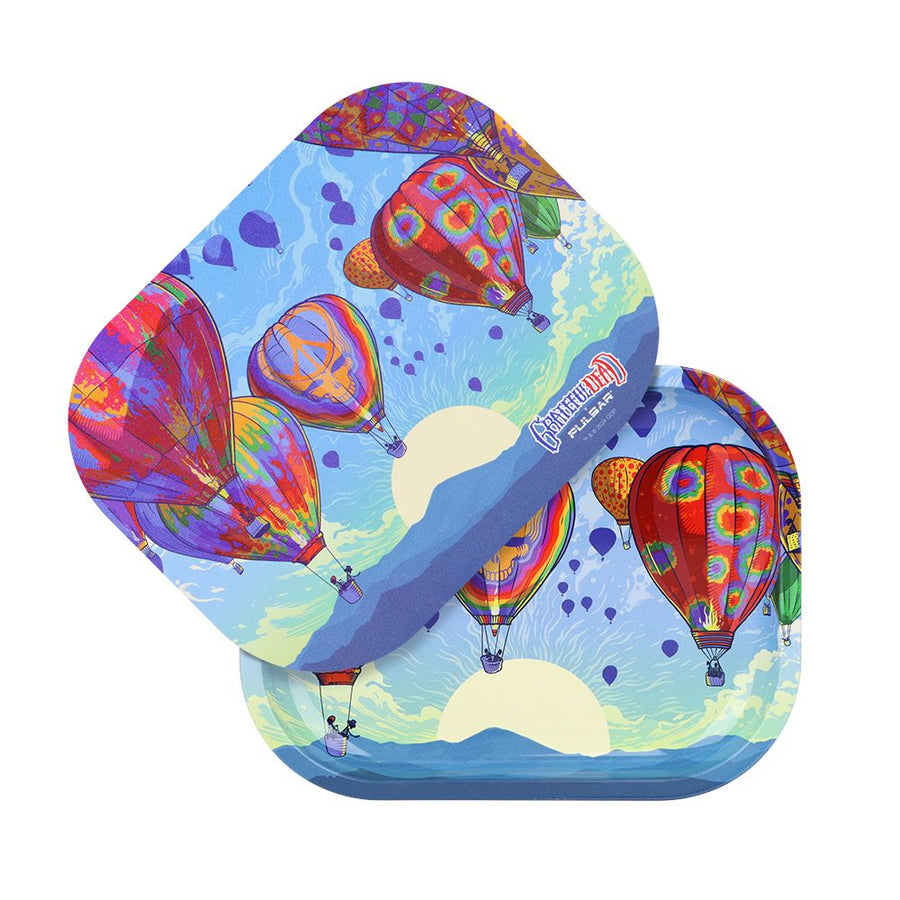 Grateful Dead x Pulsar Mini Rolling Tray & Lid Kit - Hot Air / 7"x5.5" - Headshop.com