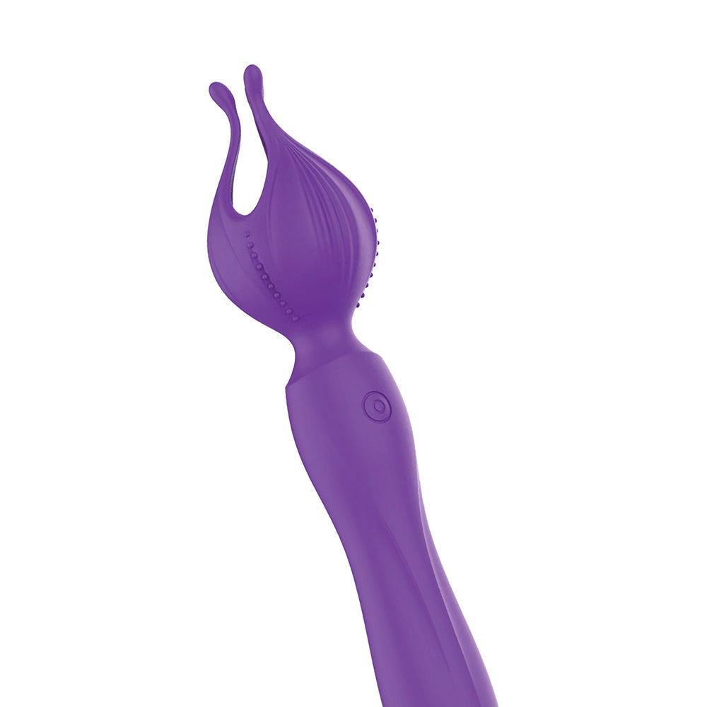 Wet Dreams Clitoral Kiss Flower Petal Silicone Vibrator Purple - Headshop.com