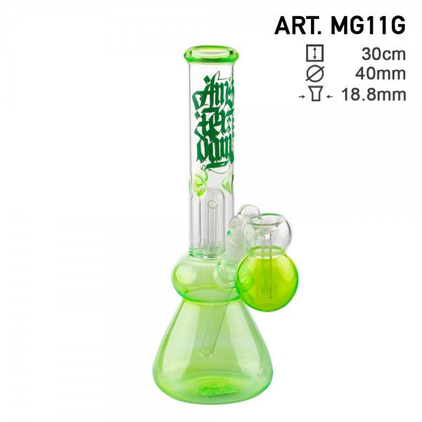 Amsterdam | 12" Black Glass Water Pipe w/ Tree Perc - Headshop.com