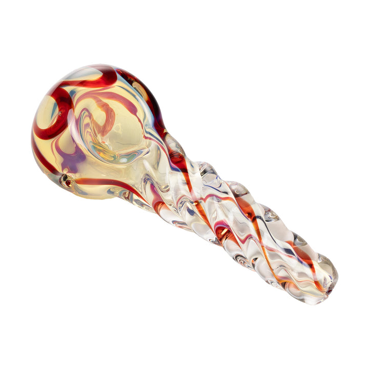 Human Grade Twist Glass Spoon Pipe Model B - Headshop.com