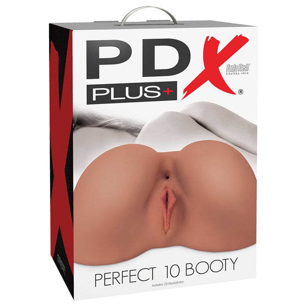 PDX Plus Perfect 10 Booty Dual Entry Masturbator Tan - Headshop.com