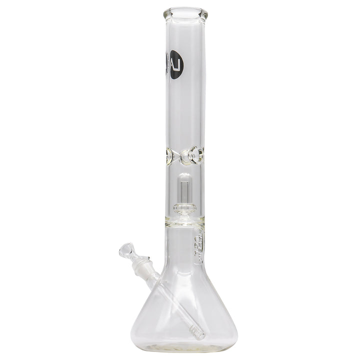 LA Pipes Thick Glass Beaker Showerhead Perc Bong - Headshop.com