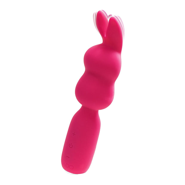 VeDO Hopper Bunny Rechargeable Silicone Mini Wand Vibrator Pink - Headshop.com