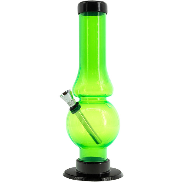 JM Enterprises 6-9" Acrylic Straight Tube Bubble Flare Bong - Multiple Colors JM Enterprises 6-9" Acrylic Straight Tube Bubble Flare Bong - Multiple Colors