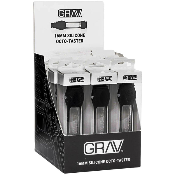 GRAV Silicone & Glass Octo-Taster Pipe - 4" / 16mm 15ct GRAV Silicone & Glass Octo-Taster Pipe - 4" / 16mm 15ct