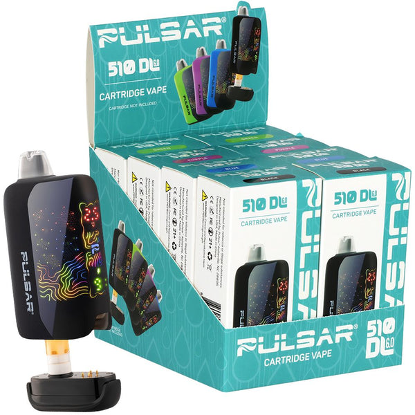 8CT DISPLAY - Pulsar 510 DL 6.0 Curved LCD Screen Vape Bar Solid Color Series - 1000mAh / Assorted Colors 8CT DISPLAY - Pulsar 510 DL 6.0 Curved LCD Screen Vape Bar Solid Color Series - 1000mAh / Assorted Colors