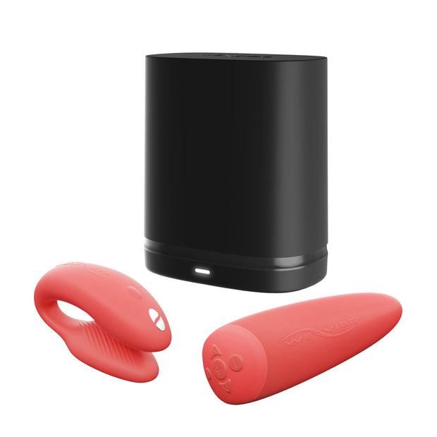We-Vibe Chorus Rechargeable Remote-Controlled Silicone Couples Vibrator Crave Coral - Headshop.com