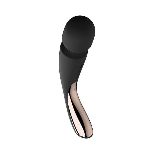 LELO SMART WAND 2 Medium Rechargeable Wand Vibrator Black - Headshop.com
