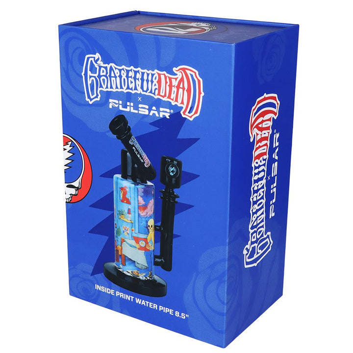 Grateful Dead x Pulsar Inside Print Water Pipe - 8.5" / 14mm F / Deadhead Dorm - Headshop.com
