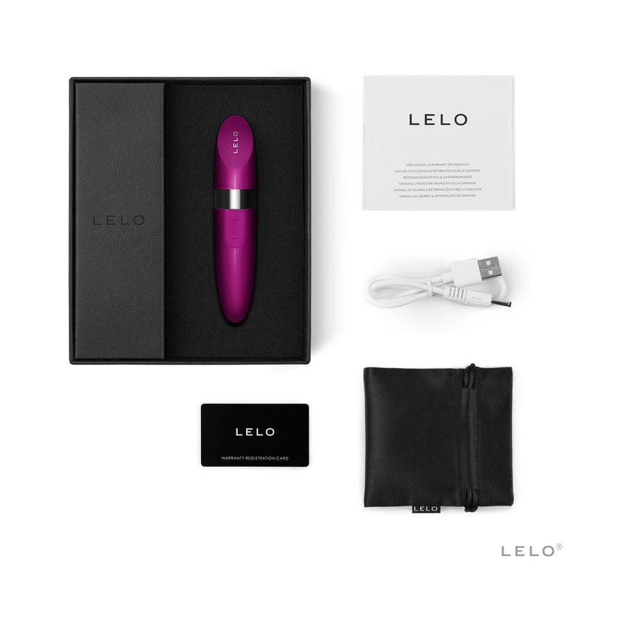 LELO MIA 2 Rechargeable Lipstick Vibrator Deep Rose - Headshop.com