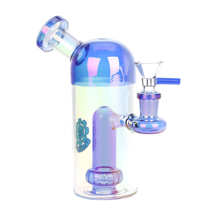 SeshGear Space Dome Showerhead Perc Electroplated Glass Water Pipe - 6.25" / 14mm F / Colors Vary - Headshop.com