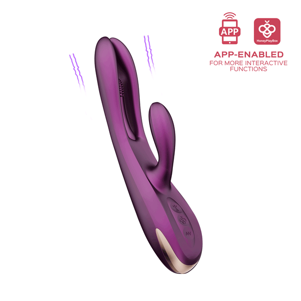 Honey Play Box Terri App-Controlled Kinky Finger Tapping Rabbit Vibrator - Headshop.com
