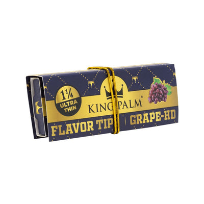 King Palm French Brown Papers & Flavor Tips | 24pc | 1 1/4 | 24pk Display - Headshop.com