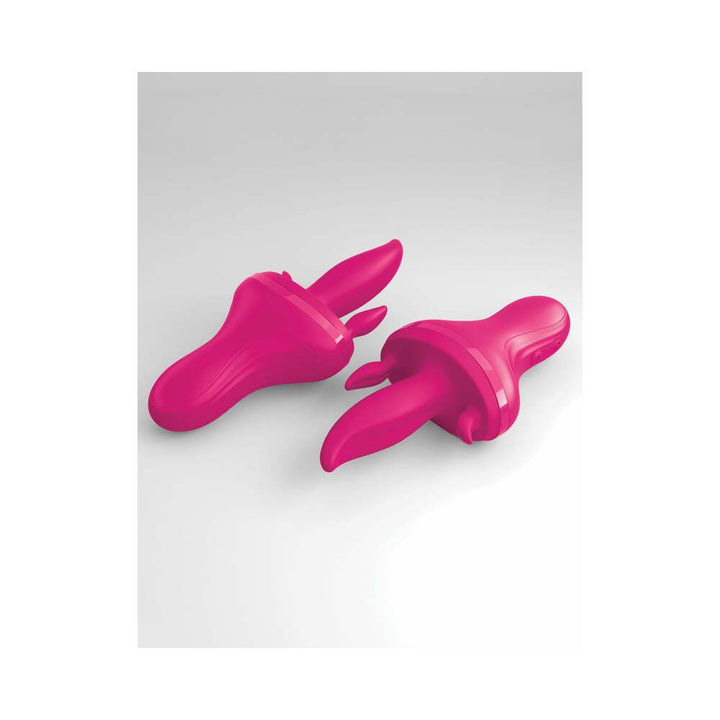 Pipedream 3Some Holey Trinity Triple Tongue Vibrator Rechargeable Silicone Red - Headshop.com