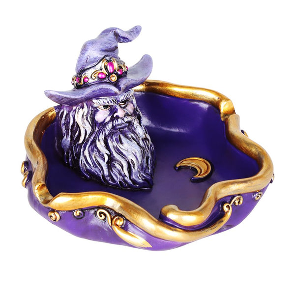 Moon Wizard Polyresin Ashtray - 5" x 4.8" Moon Wizard Polyresin Ashtray - 5" x 4.8"
