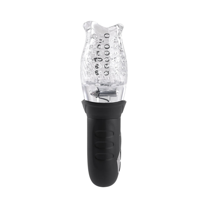 Zero Tolerance Cyclone Rechargeable Vibrating Spinning Stroker Black Clear - Headshop.com