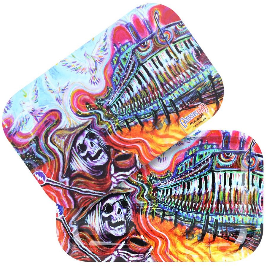 Grateful Dead x Pulsar Rolling Tray & Lid Kit - Steamboat / 11" x 7" - Headshop.com
