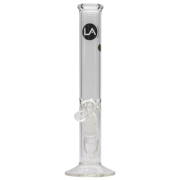 LA Pipes 12" Clear Straight Shot Bong - Headshop.com