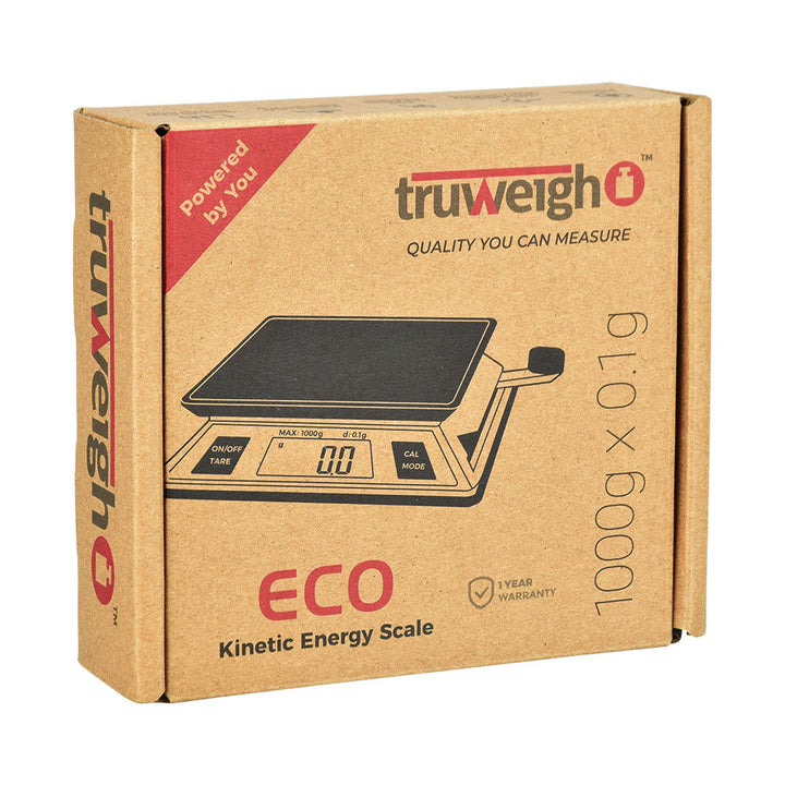Truweigh ECO Kinetic Energy Mini Scale - 1000g x 0.1g - Headshop.com