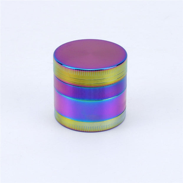 4 Piece Zinc Alloy Iridescent Metal Grinder - Headshop.com
