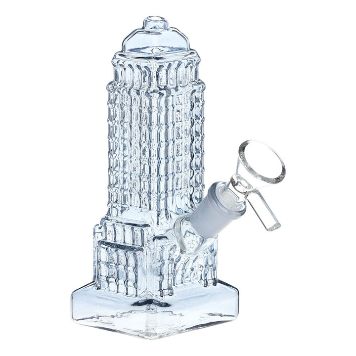 Empire State of Mind Glass Water Pipe - 6" / 14mm F / Colors Vary - Headshop.com
