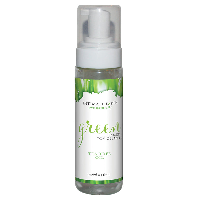 Intimate Earth Green Foaming Toy Cleaner with Tea Tree Oil 6.3 oz. - Headshop.com