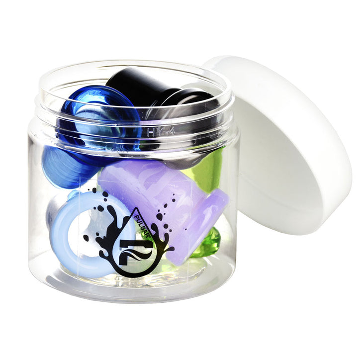 6PC JAR- Pulsar Glass Joint Reducer Adapter- Asst - Headshop.com
