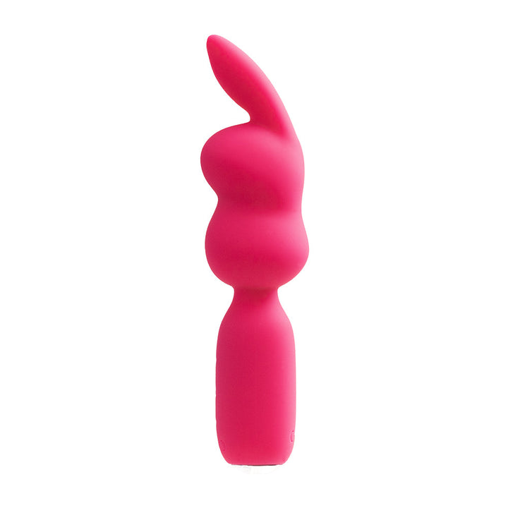 VeDO Hopper Bunny Rechargeable Silicone Mini Wand Vibrator Pink - Headshop.com