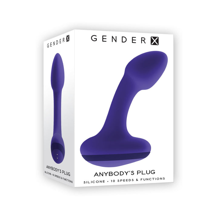 Gender X Anybody's Plug Rechargeable Plug Silicone Purple - Headshop.com
