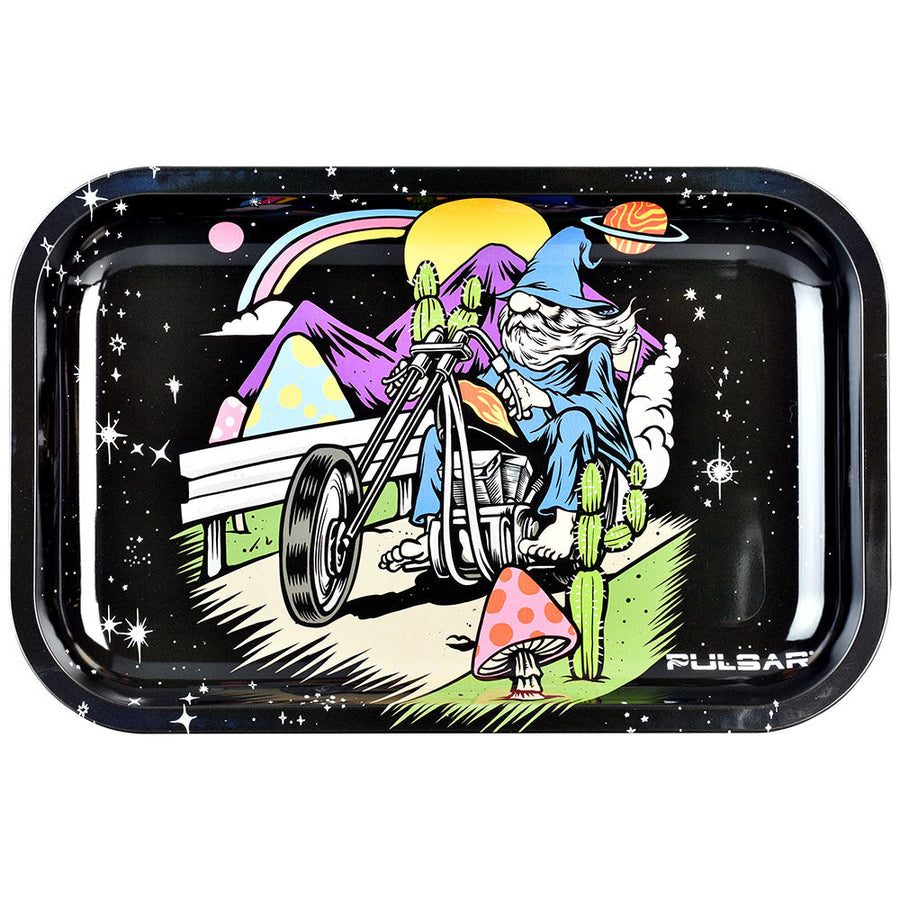 Pulsar Metal Rolling Tray | Trippy Trip - Headshop.com