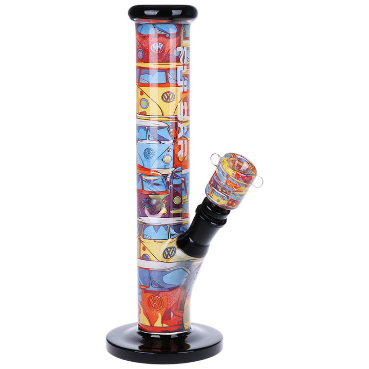 Pulsar Inside Print Straight Tube Glass Water Pipe | 11.25" - Headshop.com