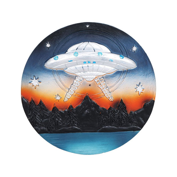 UFO Round Polyresin Incense Burner - 4.75" - Headshop.com