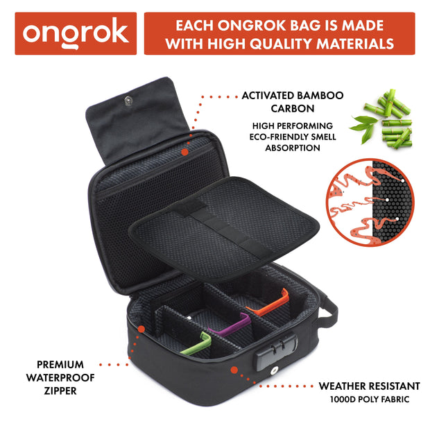 Ongrok Large Carbon-Lined Case with Combo Lock - Headshop.com