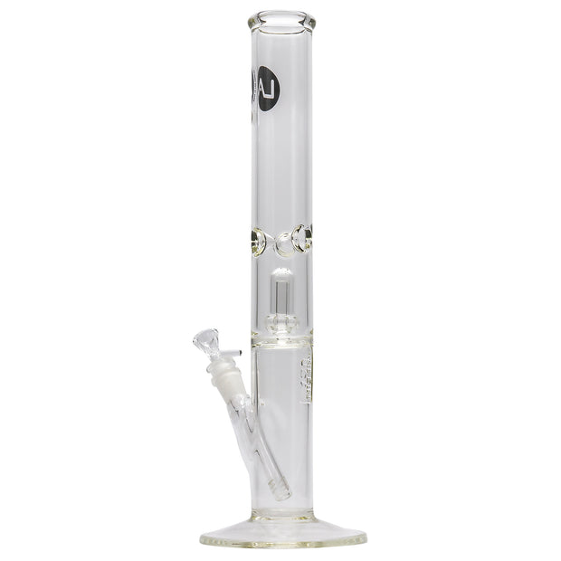 LA Pipes Thick Glass Straight Showerhead Perc Bong - Headshop.com