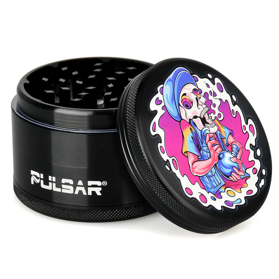 Pulsar Artist Series Metal Grinder - Skullbanger / 4pc / 2.5" - Headshop.com