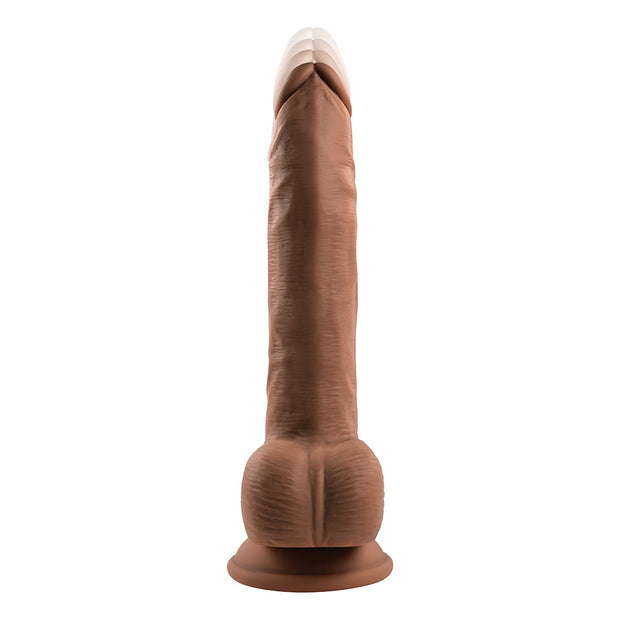 Evolved Thrust In Me Thrusting Vibrating 9.25 in. Dildo Dark - Headshop.com