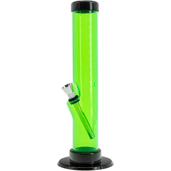 JM Enterprises 6-9-12" Acrylic Straight Tube Bong - Multiple Colors JM Enterprises 6-9-12" Acrylic Straight Tube Bong - Multiple Colors