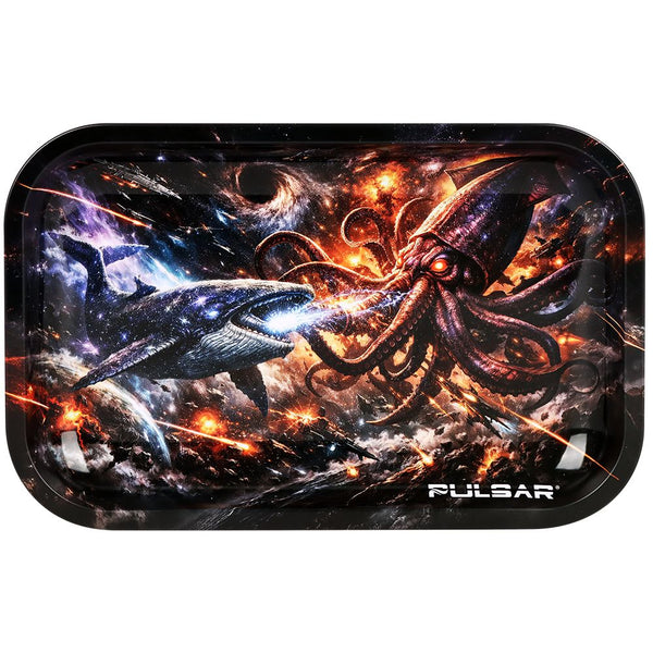 Pulsar Metal Rolling Tray - Ocean of Time and Space / 11"x7" Pulsar Metal Rolling Tray - Ocean of Time and Space / 11"x7"