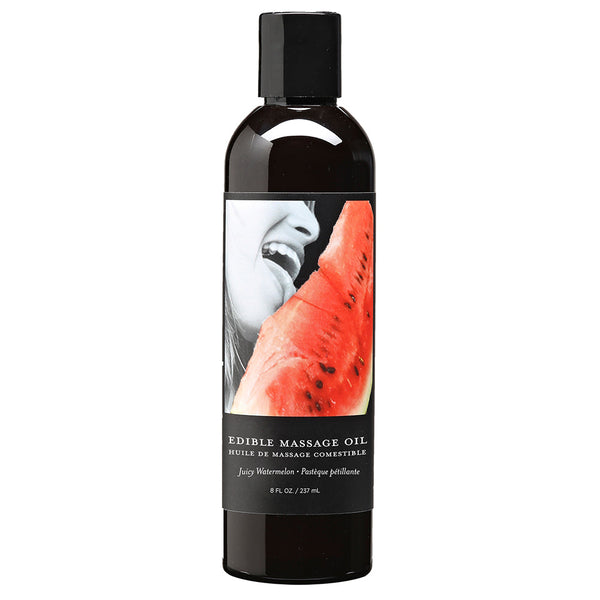 Earthly Body Edible Massage Oil Juicy Watermelon 8oz Earthly Body Edible Massage Oil Juicy Watermelon 8oz