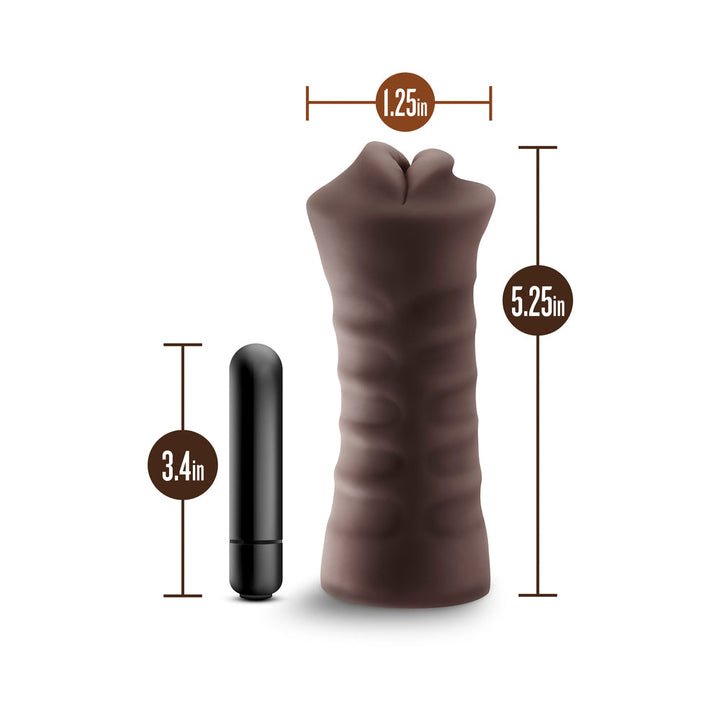 EnLust Krystal Vibrating Stroker Brown - Headshop.com