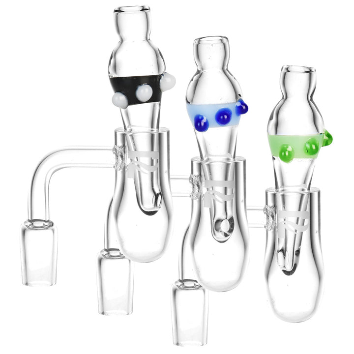 Pulsar Round Bottom Deep Banger & Cap Set - 2"/14mm M/Colors Vary - Headshop.com