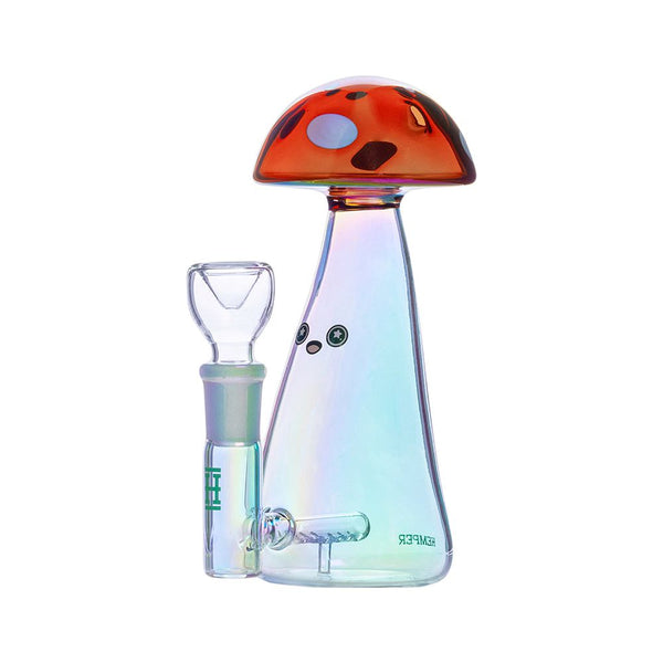 Hemper Trippy Shroom Glass Water Pipe - 5.75" / 14mm F Hemper Trippy Shroom Glass Water Pipe - 5.75" / 14mm F
